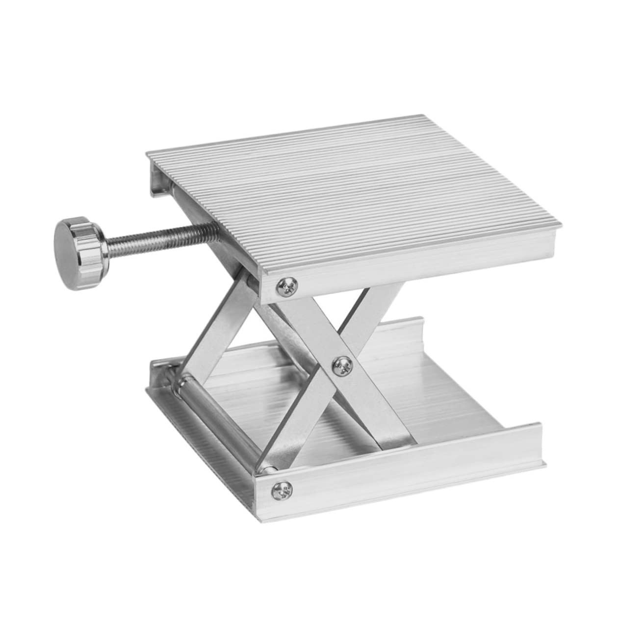 KICHOUSE 1pc Height Adjustable Lifting Stand Leveling Equipment Lifting Platform Adjustable Stand for Level Instrument Aluminum Alloy Leveling Machine Parts Bracket Silver