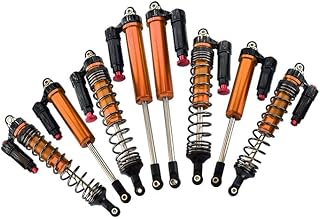 Aluminum 6061-T6 Front + Rear L-Shape Piggy Back (Built-in Piston) Damper Set for Traxxas 1:7 Unlimited Desert Racer UDR Pro-Scale 4X4 (#85076-4) Upgrades - Orange