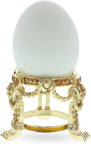 Miniatura 4 de BestPysanky Pantalla de soporte de esfera de huevo de metal imperial de la tercera pulgada de alto