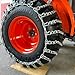 TireChain.com 13.6 16 13.6-16 Tractor Tire Chains set of 2
