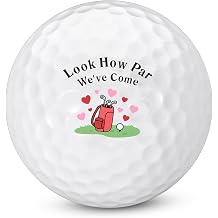 Aeolussoms Golf Ball Anniversary Birthday for Husband Boyfriend, Golf Gifts for Men Guys, Romantic 1 Year Anniversary White Elephant Gifts for Him Her Valentines Sweetest Day Stocking Stuffers