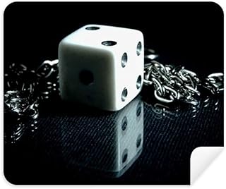 Dice Chain Gambling Photo Cleaning Cloth Screen Cleaner 2pcs Suede Fabric