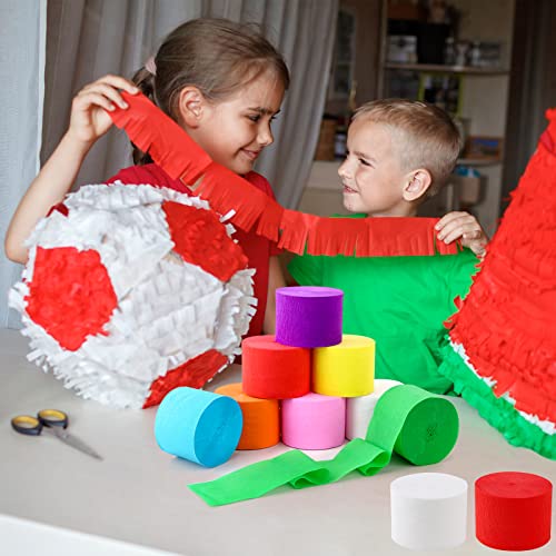 8 Rolls Crepe Paper Streamers For Wedding Streamers Birthday Decorations Baby Shower Graduation Diy Supplies(Blue) #TOP5