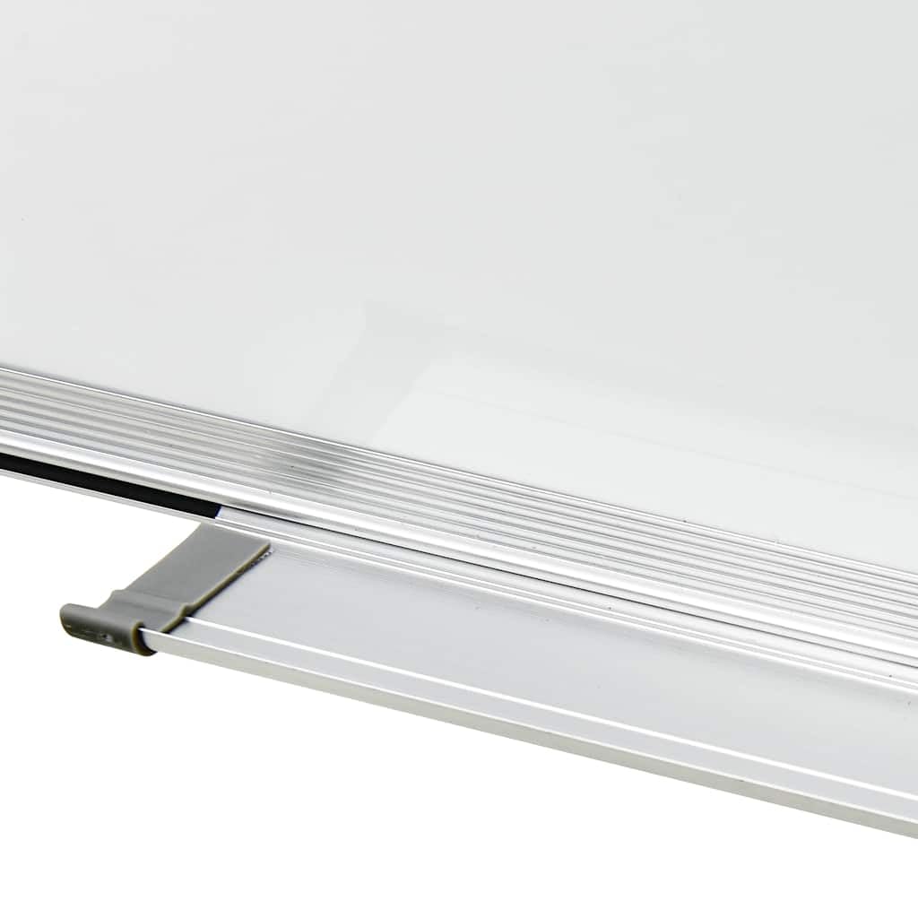 Magnetyczna tablica suchościeralna, biała, 70 x 50 cm, stal z aluminiową ramą, magnetyczna tablica do pisania i suchościeralna powierzchnia do biura, szkoły, sali konferencyjnej i organizacji