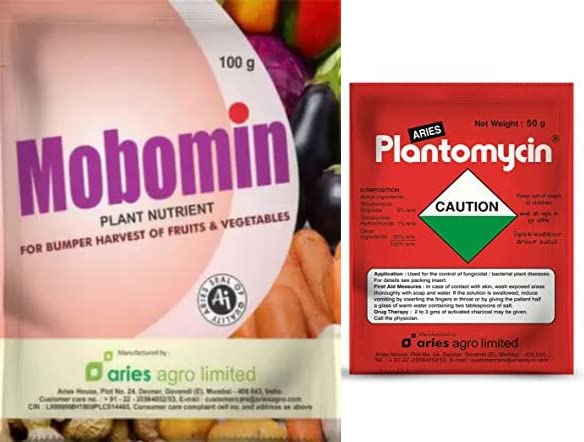 Aries Mobomin Micronutrient Fertilizer100 gm with Plantomycin 50 gm for Plants (B0C1W9H4DD) Amazon Price History, Amazon Price Tracker
