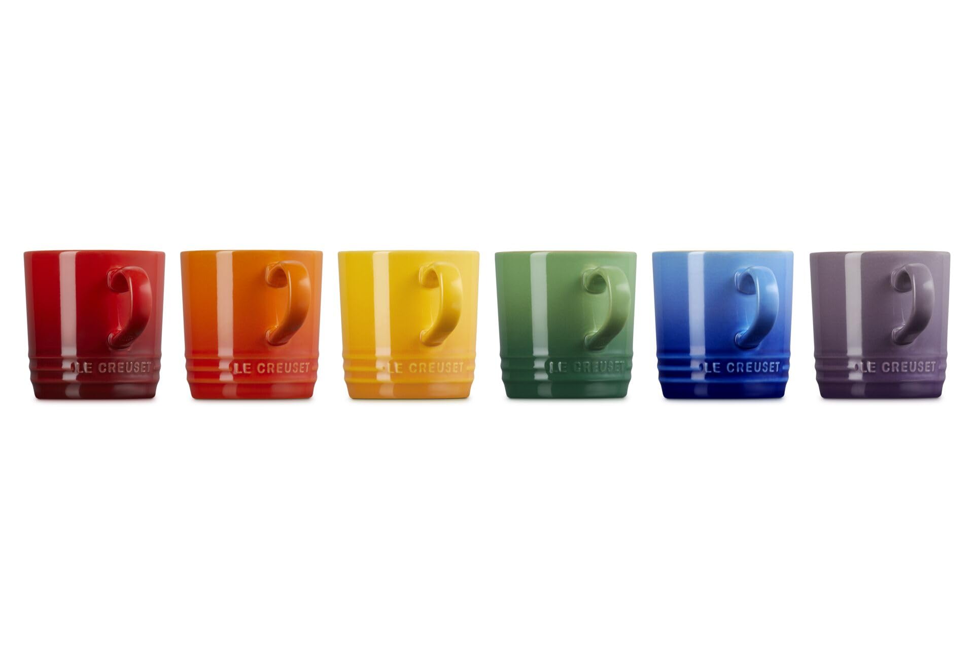 Le Creuset Zestaw 6 filiżanek do kawy z kamionki Rainbow