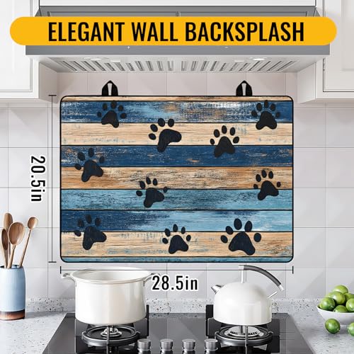Image of Stove Top Cover for Electric Stove,Glass Stove Top Cover, Heat Resistant Glass Cooktop Cover, Stovetop Protector, Kitchen Decor, Dish Drying Mats Cover for Ceramic Washer Top 28.5x20.5 inch