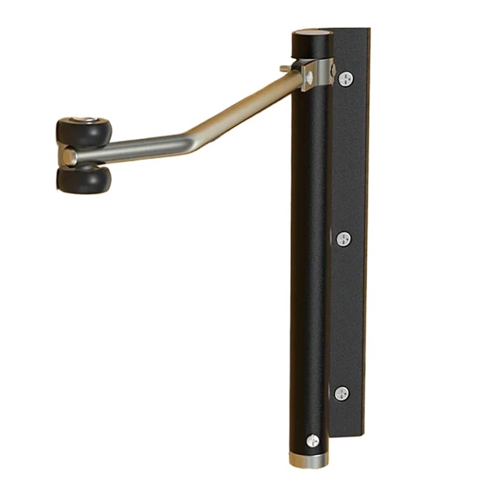 Chiudiporta automatico in lega di alluminio da 2 pezzi invisibile for porta for uso domestico Cerniera a molla con ritorno Per Porte(Black)