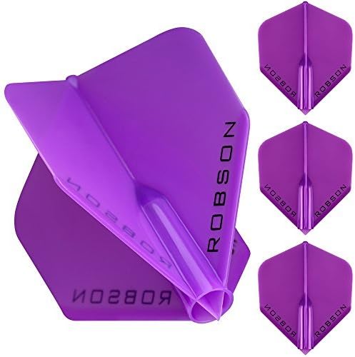 1 Set - Robson Plus - Strong Moulded Flights - Standard - Violet by Darts Corner