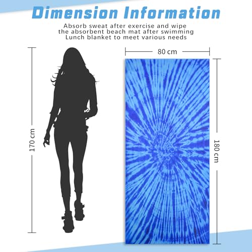 TMEOG Microfibre Beach Towels 180x80cm Extra Large Sand Free Beach Towel for Adults Compact Thin Travel Towel Women Men Lightweight Swim Pool Yoga Towel with Bag(Turtle 1) - Image 4