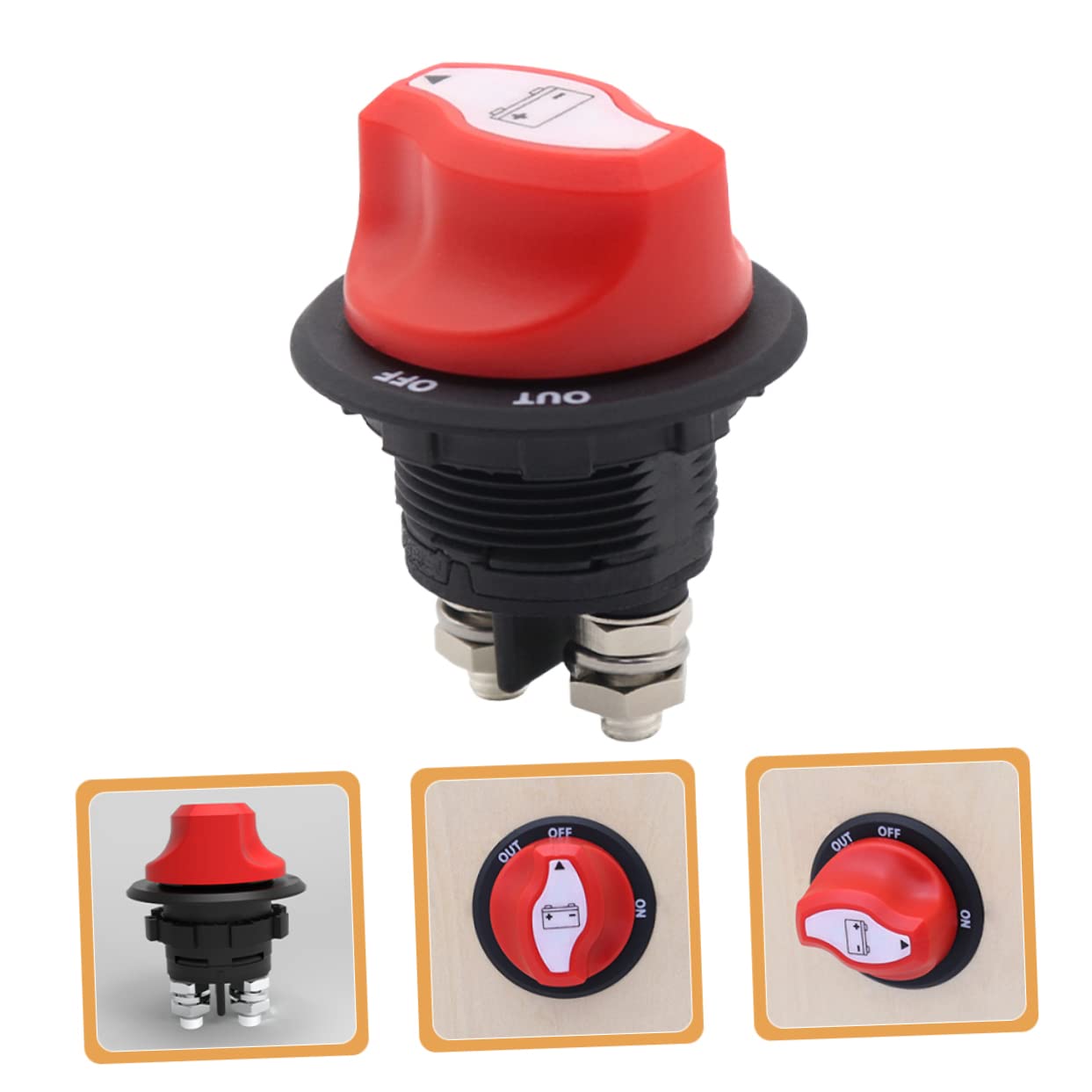 SUPVOX 2pezzi Interruttore Isolatore Di Batteria Per Rv e Utv Sicurezza e Protezione Per Auto e Camper Facile Da Installare e Resistente Alla Corrosione