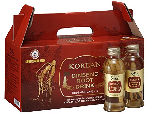 SaVia Korean Ginseng Root Drink (10 bottles x 4.06 FL OZ)