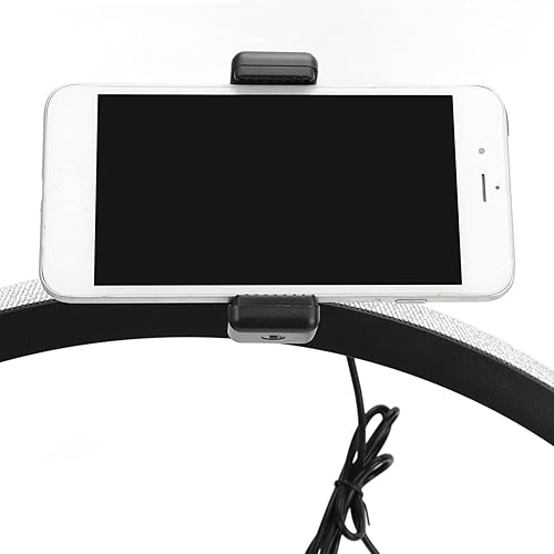 Miniatura 8 de Lámpara de escritorio de media luna para uñas, luz LED ajustable de media luna de 3000K a 6500K con soporte de lámpara de 20 pulgadas, rotación de