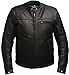 Produktbild Skintan Herren Hydra leder gepanzerte Motorradjacke Lederjacke. Größe L (42 Zoll). Schwarz