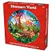 Wenore 1000 Pezzi di Puzzle Circolare Creativo Arcobaleno Alta difficoltà Grande Puzzle educazione decompressione Giocattoli per Bambini Adulti,Dinosaurworld