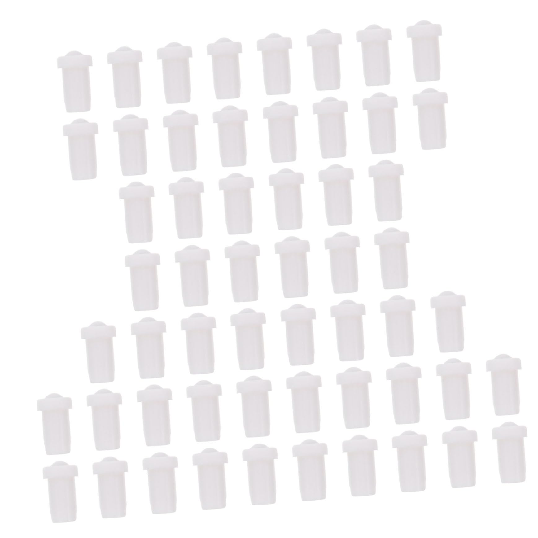 Beatifufu Eyelash Glue Stopper Plug 100pcs Lash Glue Nozzles Glue Bottle Pin Prevent Clogging Long-lasting Use