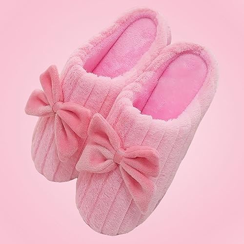Image of Unisex Winter Flip Flop Slipper for Men and Women Soft Faux Fur Slip On Indoor Home Slides Slipper for Bedroom Sandals