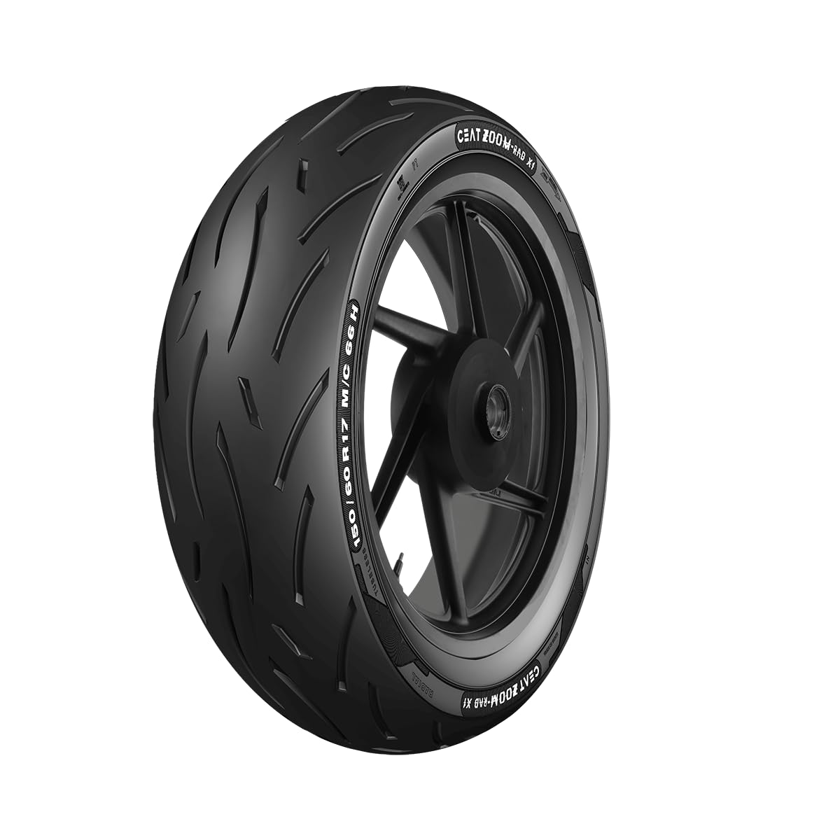 With Doorstep Fitment - CEAT 150/60-17 ZOOM RAD X1 66H TUBELESS TYRE | Rear | Car Tyre for Front and Rear-image-44