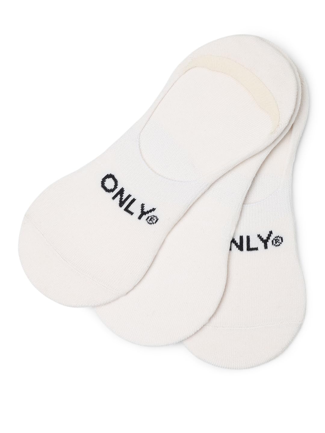 Women's Solid Cream Socks (Pack of 3)-image-35