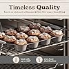 Country Kitchen Nonstick Stackable Bakeware Set - Heavy Duty, Durable, Easy Release Baking Set, Grey, 10 Pcs #4