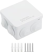 Vista 14 de LeMotech - Caja de derivación universal de plástico ABS resistente al polvo, resistente al agua, IP65, color blanco