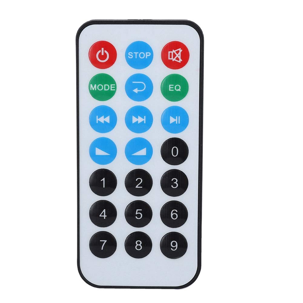 Tonysa Modulo Scheda di decodifica Bluetooth 5.0 DC 5V / 12V Bluetooth AUX SD FM Radio Lossless MP3 / WMA/WAV/FLAC/Ape Modulo Scheda di decodifica, Display a Colori(Nero)