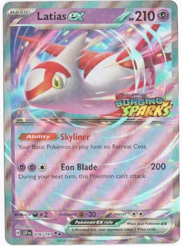 Pokemon -Latias ex 076/191 - Surging Sparks Stamp Promo - Single Card