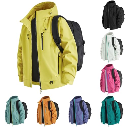 Chaqueta softshell para exteriores chubasquero impermeable transpirable hombre 2