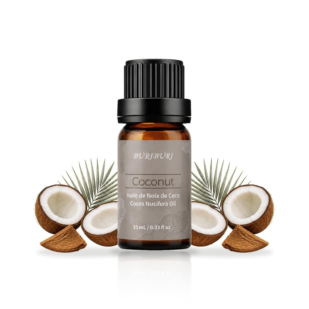 BURIBURI Coconut Essential Oil Scented Oil 10ml Diffusers Carrier Oil