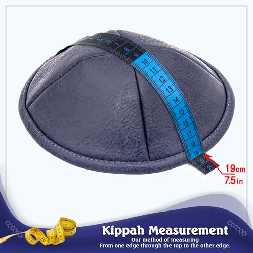 Image of Pack of 5-Pcs - Hq Satin /Linen /Velvet /Raw Silk /Suede Kippah for Men, Yamaka Hat Designed in Israel - Kippot Bulk