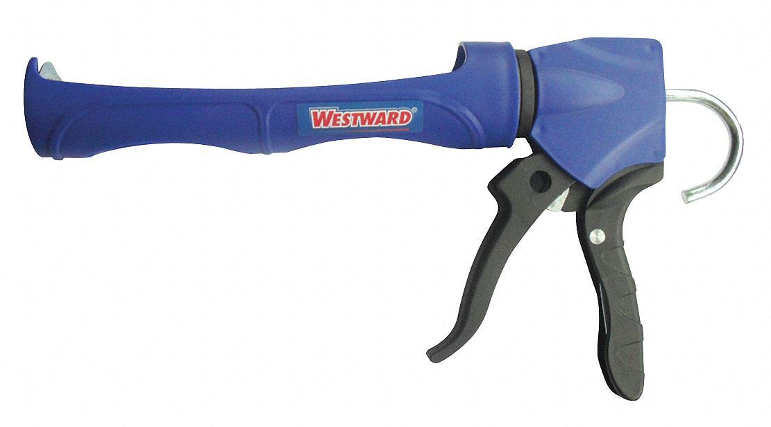Caulk Gun, Smooth Rod, Blue/Black, 10 oz