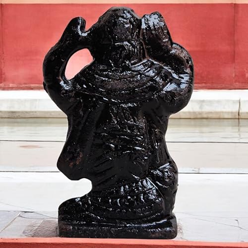 Estatua Iron Shani Dev 3 pulgadas para adoración espiritual miniatura 4