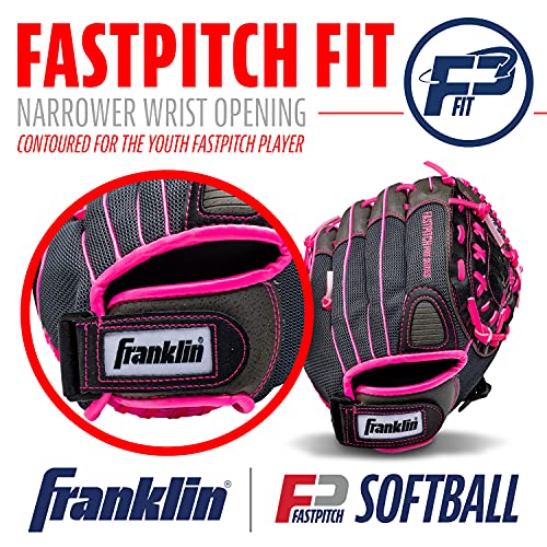 Franklin Sports Windmill Series 11-Inch Softball Glove, Righty Glove, Pink/Gray by Franklin Sports - Image 5