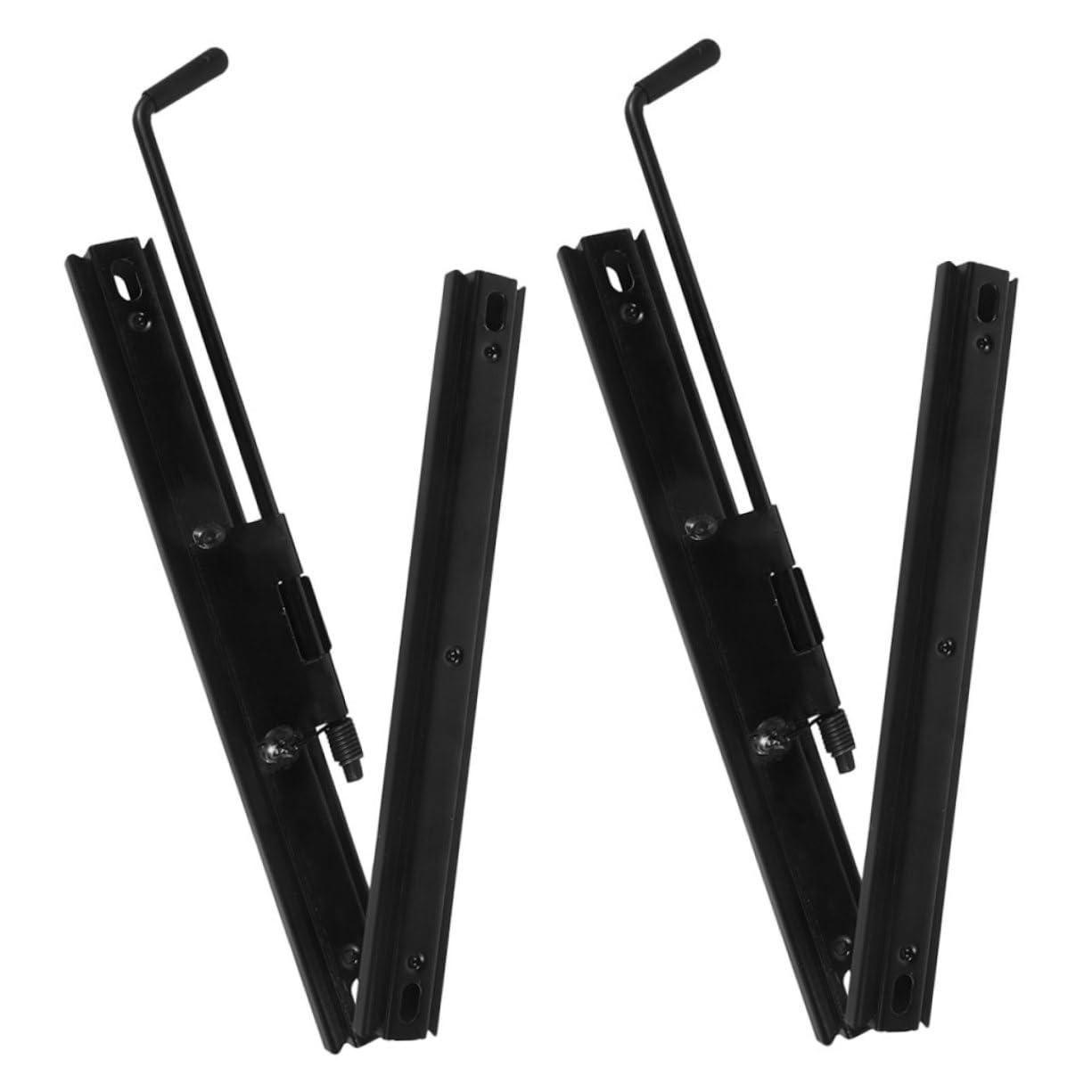 Cabilock 2 Pairs Seat Adjuster Car Seat Slides Universal Seat Slider Seat Sliders Universal Vehicle Seat Slider Car Rear Seat Bracket Car Seat Sliding System Black Iron