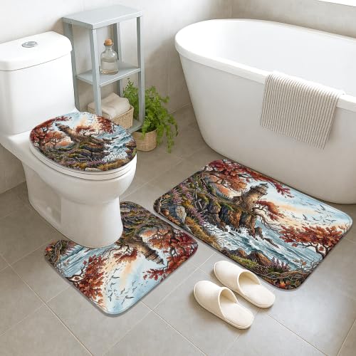 Rideau de douche en tissu imperméable de qualité supérieure avec phare - 4