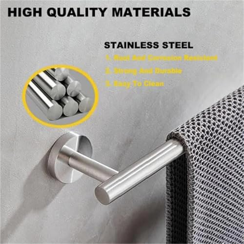 Porte-serviettes moderne acier inoxydable 61 cm suspendu mural