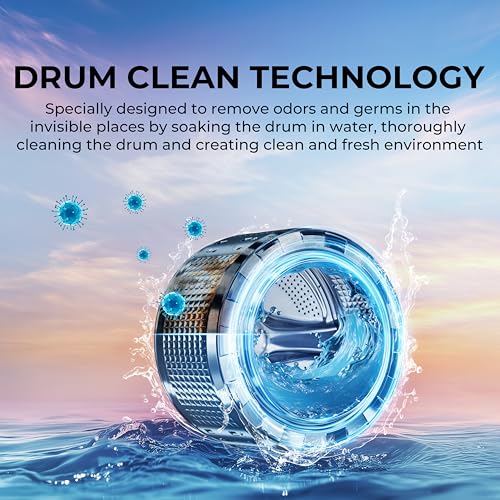 Image of Haier 10Kg, 5 Star, AI Smart Wash, Hygiene Refresh with Inbuilt heater, 525 mm Super Drum, Direct Motion Motor, WiFi Fully Automatic Front Load Washer (EFL120-DM14IEIS8U1 | Dark Jade Silver)
