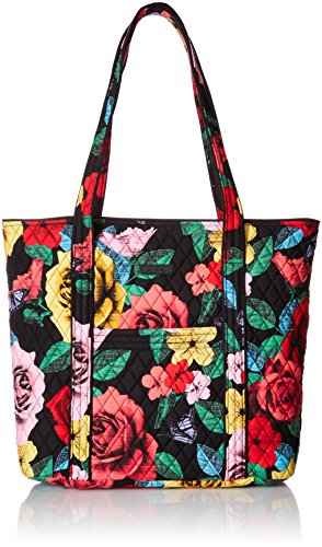 Vera Bradley Women's Cotton Vera Tote Bag, Havana Rose, One Size