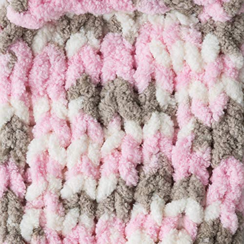 Image of Bernat Baby Blanket Yarn, 3.5 oz, Gauge 6 Super Bulky, Little Petunias
