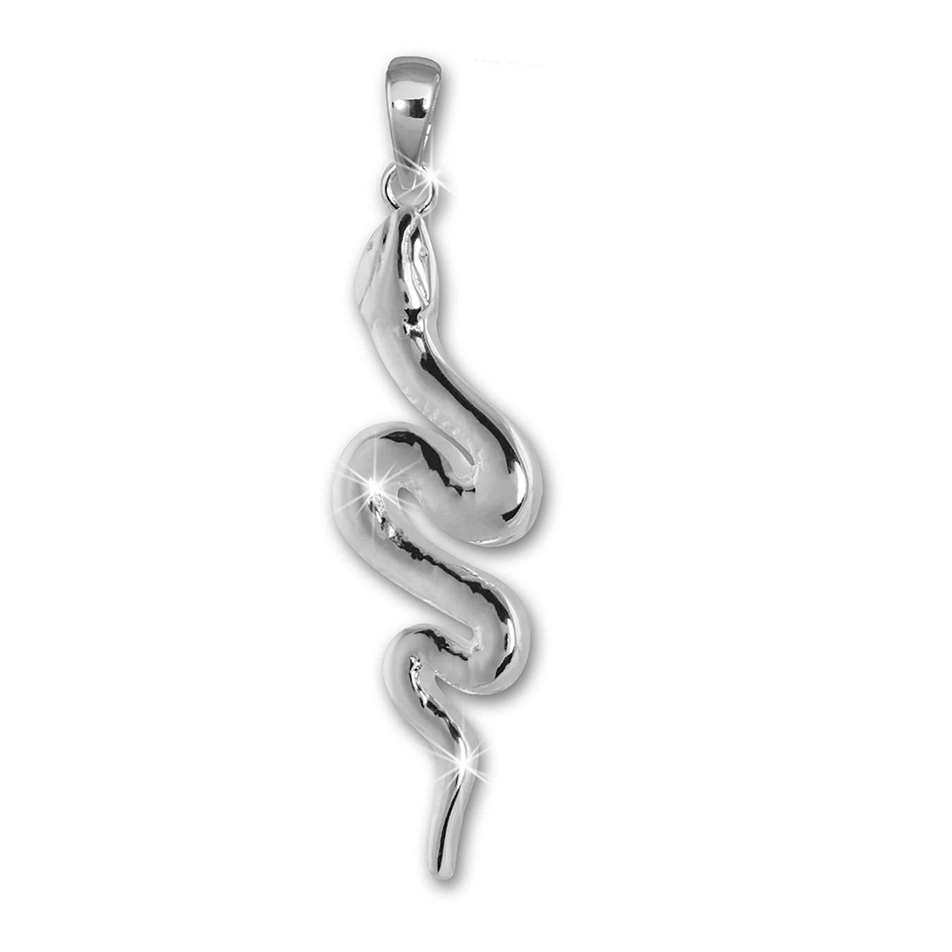 Ciondolo serpente in argento 925 - BASSI