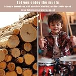 3 Pairs Drum Sticks,Classic Maple Wood 5A Drumsticks,Anti-Slip Handles Drum sticks,Classic Drumsticks Tip Drumstick with Carry Bag,Wood Tip Drumstick for Adults Kids and Beginners