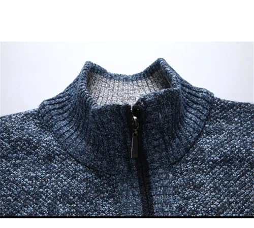 Men Cardigans Sweatercoats Thick Warm Cardigans Casual Knitted Sweater2