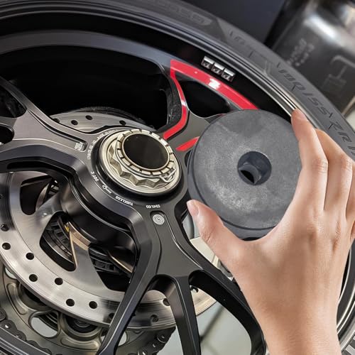 Sporgo Nuss für Ducati Motorrad Achsmutter vorn + hinten: Einsatz Achselwerkzeug, Achsenmutter Stecknuss Werkzeug für Ducati 1098, 1198, 1199, Panigale Multistrada Diavel, SW 55mm und 30mm