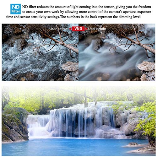 Reduction Pollution Lens Filter for DJI Mavic Air 2 Drone 3 in 1 Variable VND 2-5 Stop + VND 6-9 Stop + Nachtlicht Huangchuxin