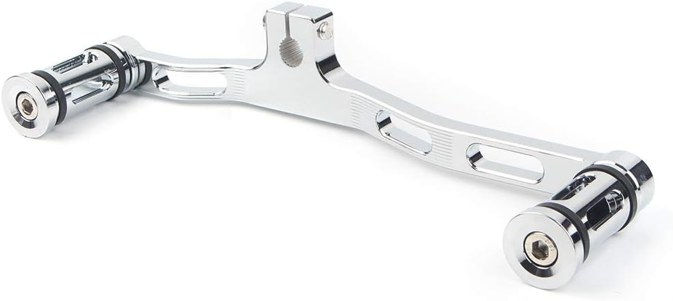 Cnswee6 Motorcycle Brake Clutch Front Rear Gear Pedal Shift Lever Set Shifter Foot Pedals Footrest for Harley Dyna 1991-2017 FXD with Mid-Controls, Chrome