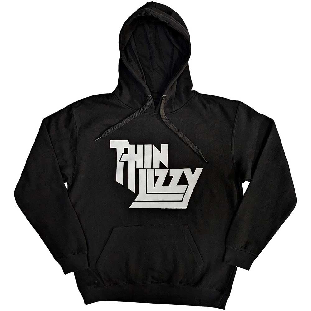 Rock Off officially licensed products Thin Lizzy Hoodie Stacked Logo Pullover Hoodie XL Black