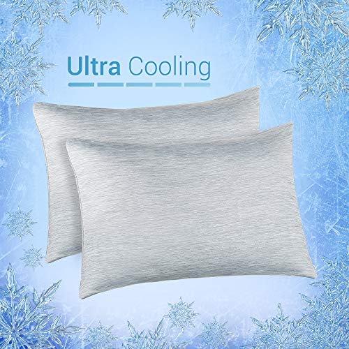 Elegear Cooling Pillowcases for Night Sweats and Hot Flashes, Japanese Q-Max 0.4 Cooling
