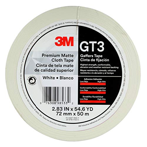 Image of 3M 98533 Tape GT3 72 mmx50 M 11 mil, White