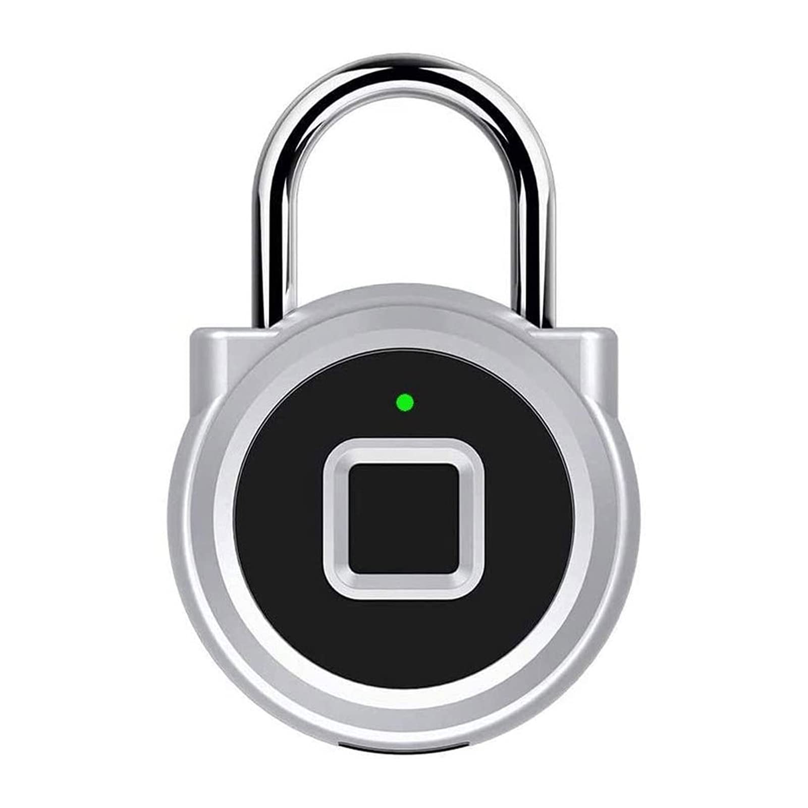 Lucchetto di impronte digitali, carica USB Smart Smart Sicurezza senza chiave Biometrica Biometric ThumbPrint Block senza chiave, resistente all'acqua, adatto per palestra, zaino, bagagli, sc