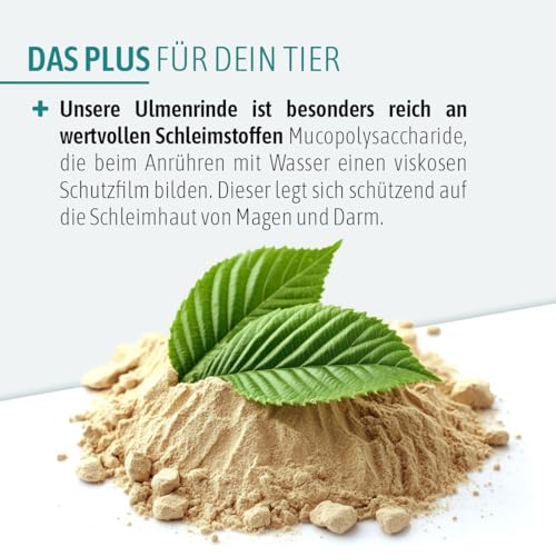 AniGo Ulmenrinde Extra – ohne Aufkochen für Hunde & Katzen – bei Neigung zu Durchfall – unterstützt den natürlichen Schutzfilm im Magen-Darm I Stark schleimend & naturrein I Slippery Elm Bark